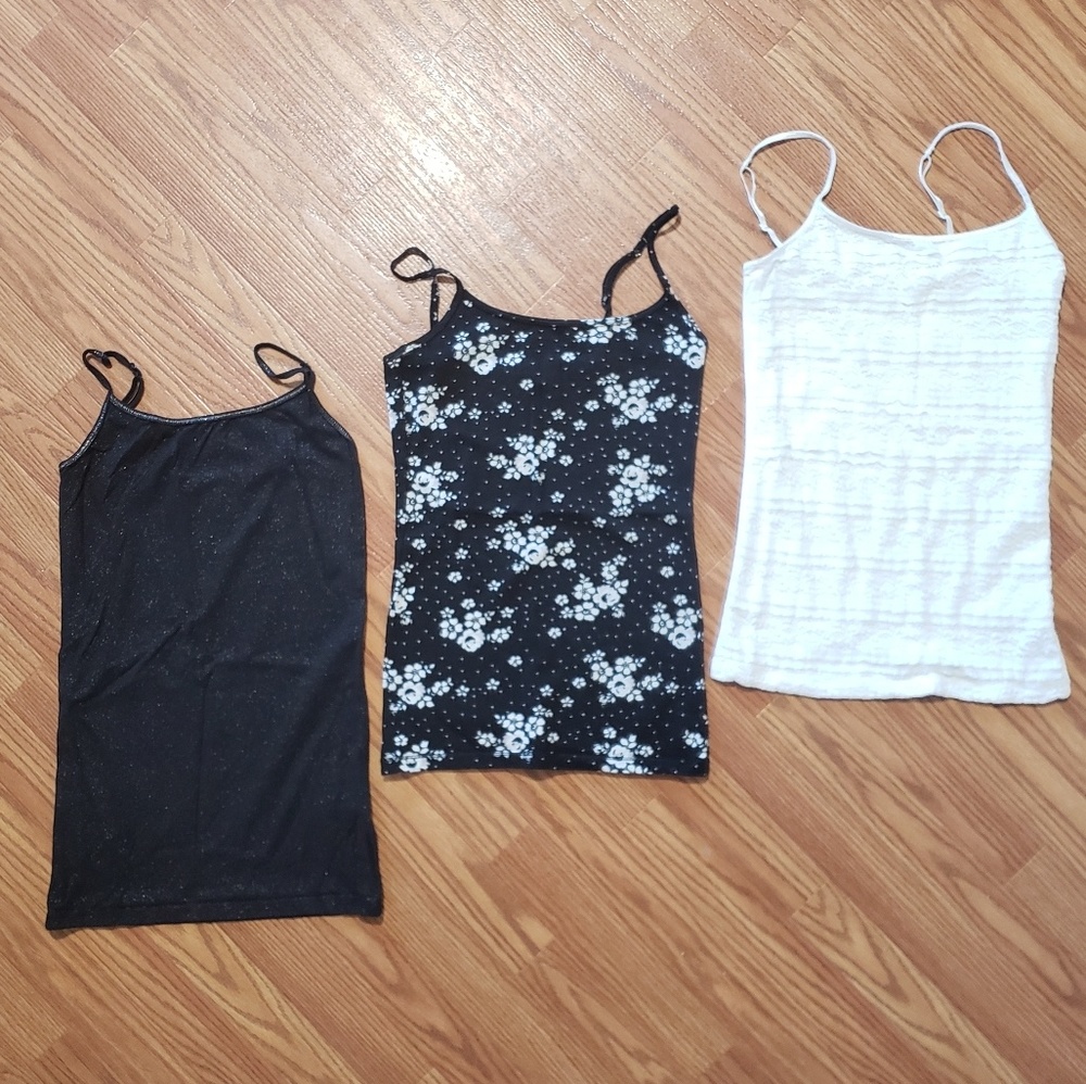 3 spaghetti strap Cami Tanks for the price of 1!